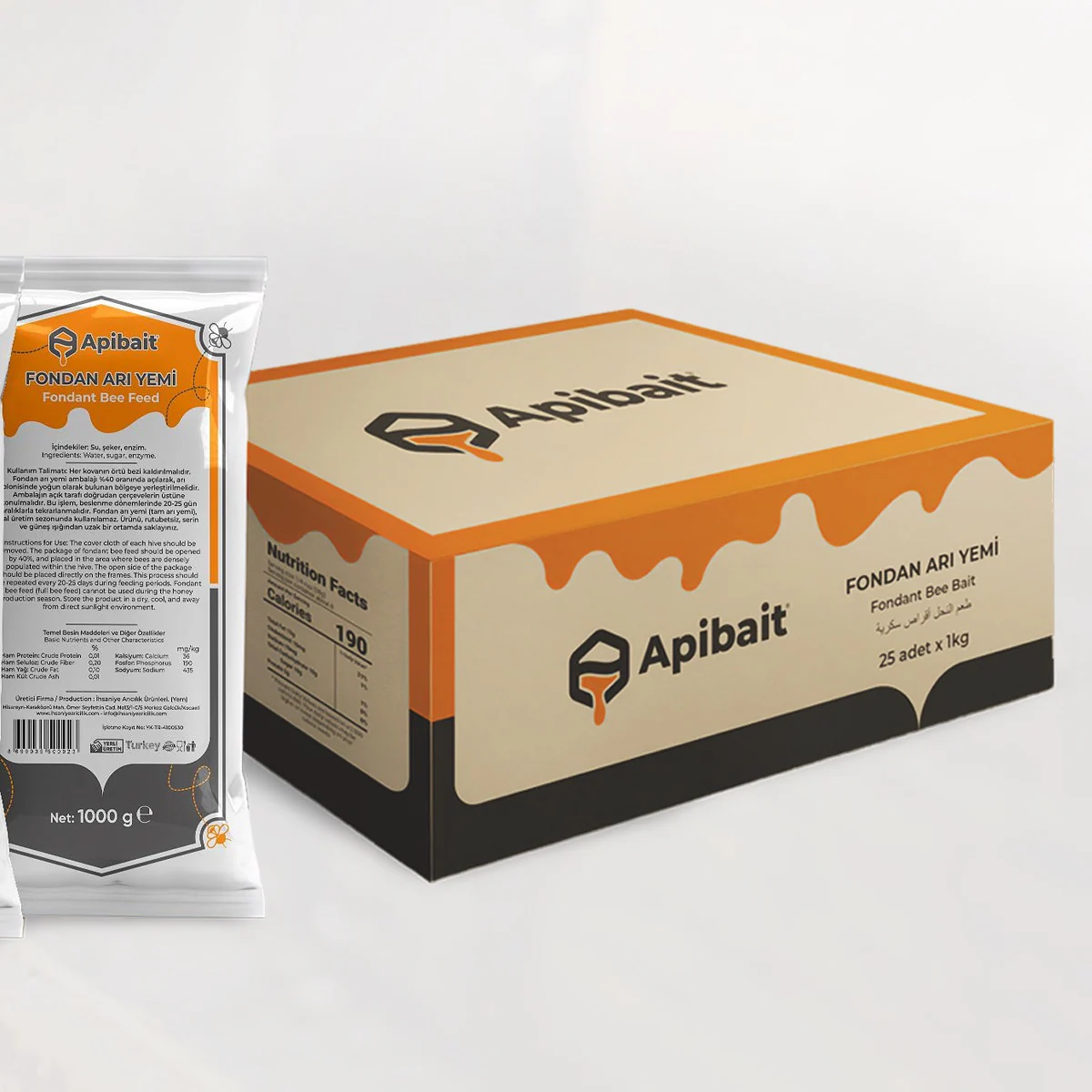 Apibait Fondan (20 kg.) koli Kargo Bedava