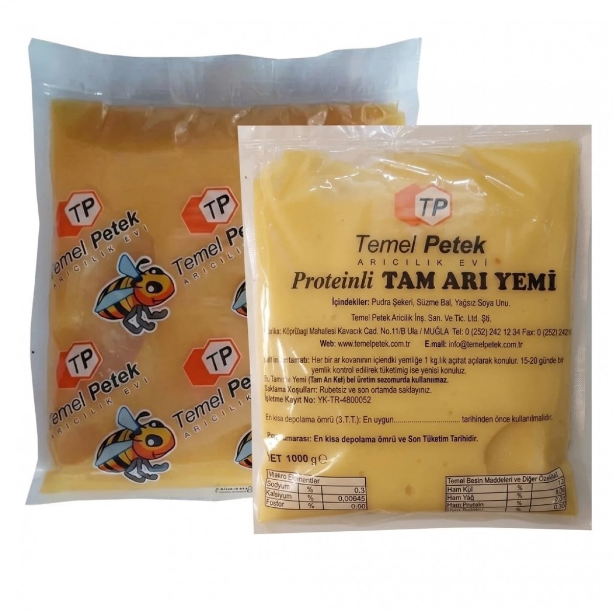 Temel  Petek Proteinli Arı Keki