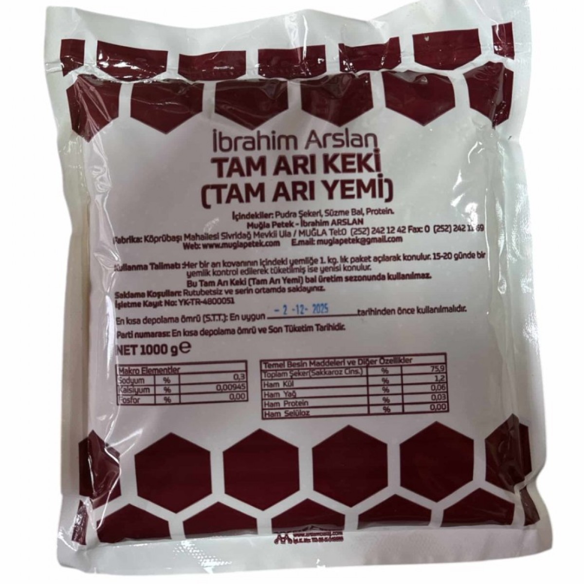 Muğla Petek Proteinli Arı Keki