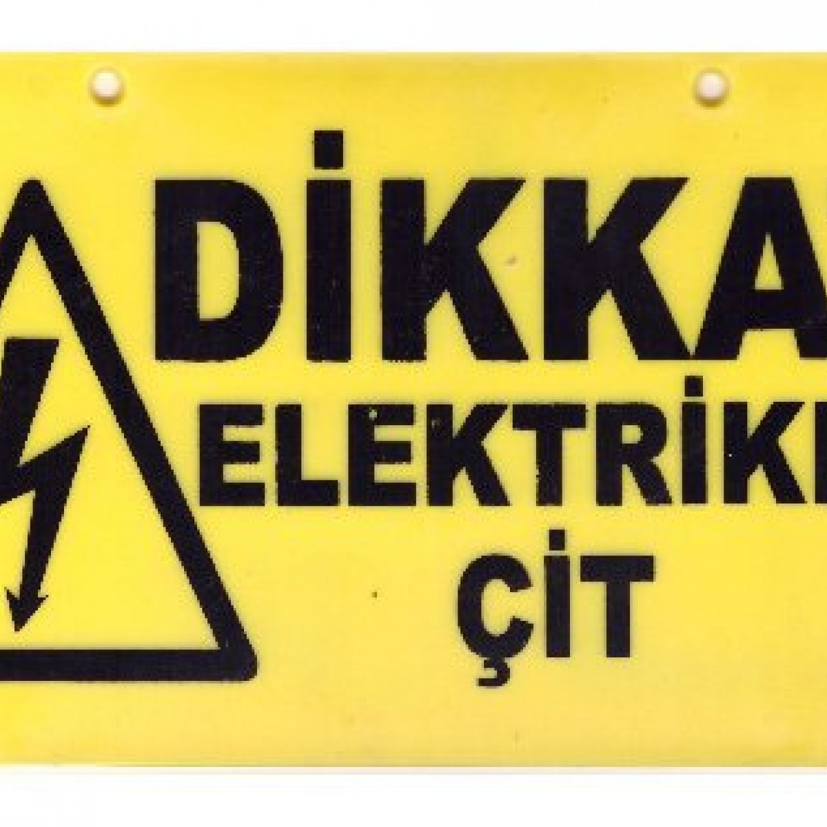 Elektrikli Çit Uyarı Levhası 